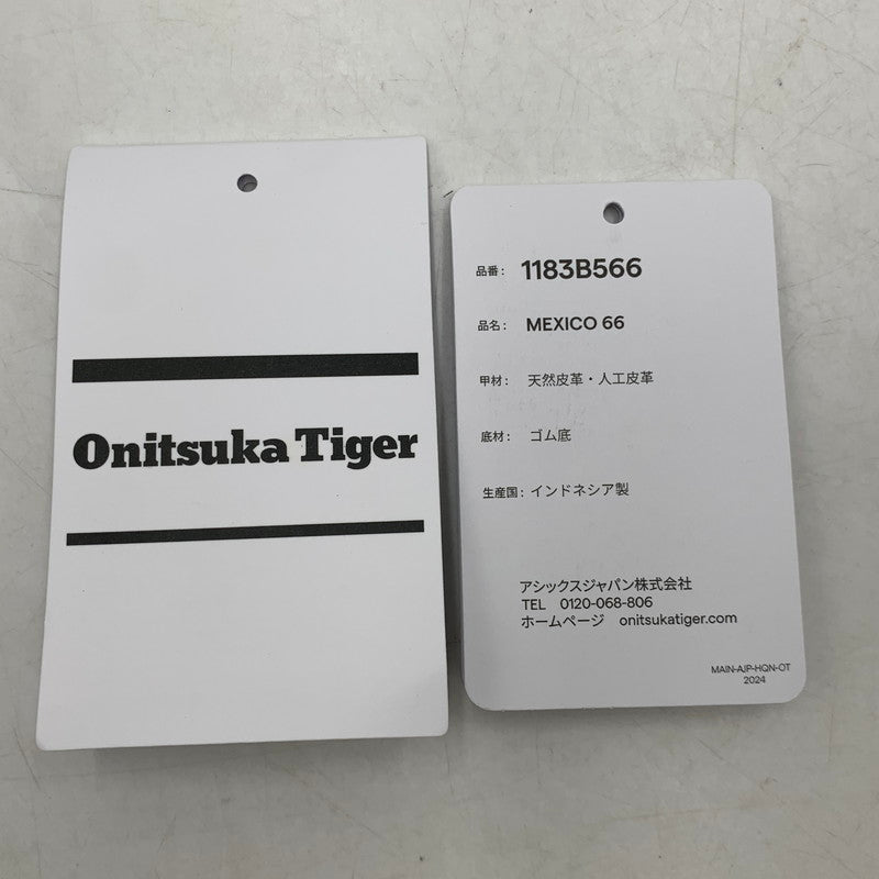 【現状渡し品】【レディース】 ONITSUKA TIGER オニツカタイガー 1183B566 MEXICO 66 メキシコ スニーカー シューズ 靴 166-260910-cs-17-izu サイズ：24cm カラー：SILVER/OFF WHITE 万代Net店