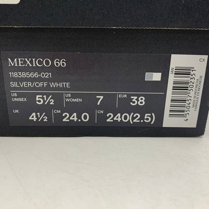 【現状渡し品】【レディース】 ONITSUKA TIGER オニツカタイガー 1183B566 MEXICO 66 メキシコ スニーカー シューズ 靴 166-260910-cs-17-izu サイズ：24cm カラー：SILVER/OFF WHITE 万代Net店