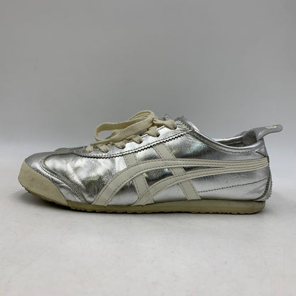 【現状渡し品】【レディース】 ONITSUKA TIGER オニツカタイガー 1183B566 MEXICO 66 メキシコ スニーカー シューズ 靴 166-260910-cs-17-izu サイズ：24cm カラー：SILVER/OFF WHITE 万代Net店