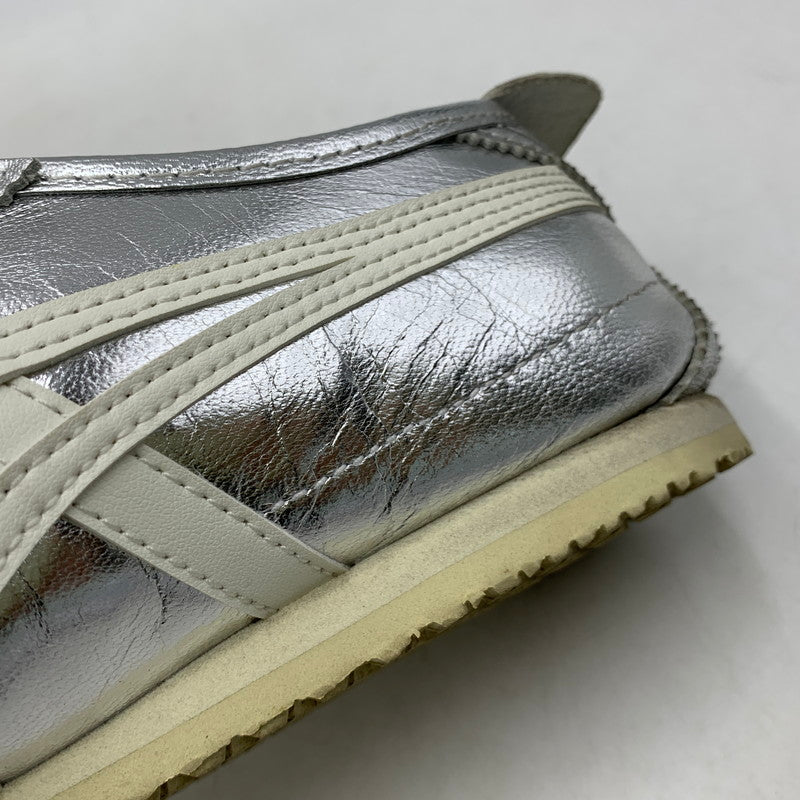 【現状渡し品】【レディース】 ONITSUKA TIGER オニツカタイガー 1183B566 MEXICO 66 メキシコ スニーカー シューズ 靴 166-260910-cs-17-izu サイズ：24cm カラー：SILVER/OFF WHITE 万代Net店