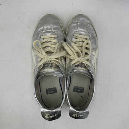 【現状渡し品】【レディース】 ONITSUKA TIGER オニツカタイガー 1183B566 MEXICO 66 メキシコ スニーカー シューズ 靴 166-260910-cs-17-izu サイズ：24cm カラー：SILVER/OFF WHITE 万代Net店