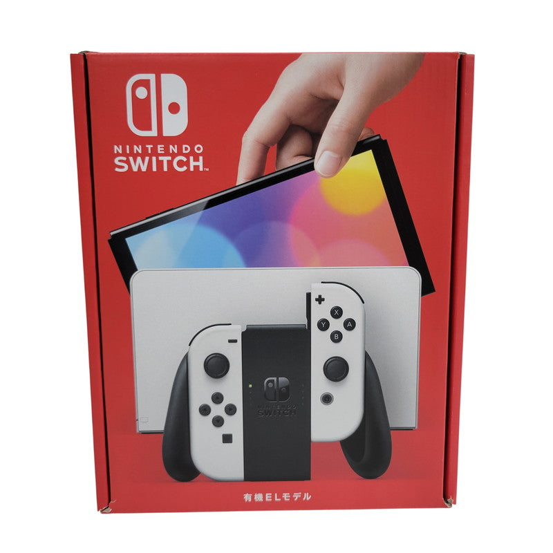 【中古美品】 【未使用】【ゲーム】Nintendo Switch (有機ELモデル) Joy-Con(L)/(R) ホワイト HEG-S-KAAAA(JPN) 任天堂 ニンテンドースイッチ 本体 034-260914-as-13-izu 万代Net店