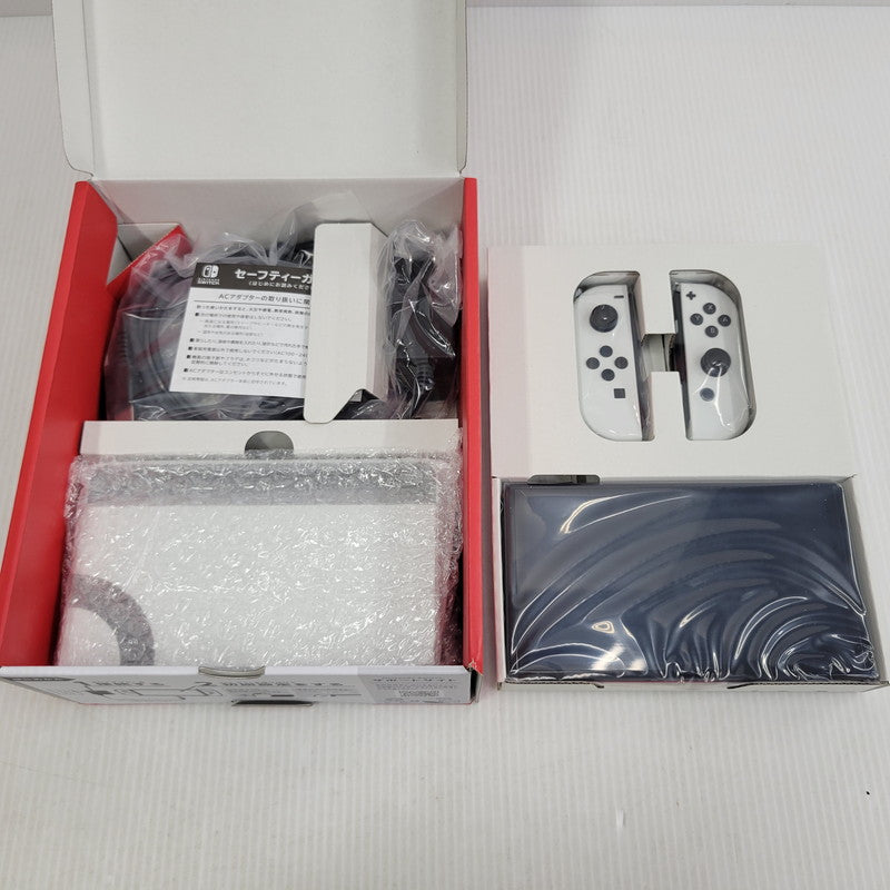 【中古美品】 【未使用】【ゲーム】Nintendo Switch (有機ELモデル) Joy-Con(L)/(R) ホワイト HEG-S-KAAAA(JPN) 任天堂 ニンテンドースイッチ 本体 034-260914-as-13-izu 万代Net店