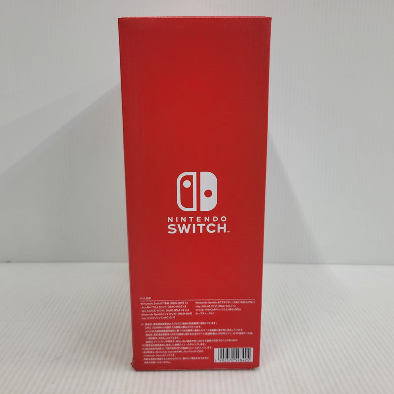 【中古美品】 【未使用】【ゲーム】Nintendo Switch (有機ELモデル) Joy-Con(L)/(R) ホワイト HEG-S-KAAAA(JPN) 任天堂 ニンテンドースイッチ 本体 034-260914-as-13-izu 万代Net店