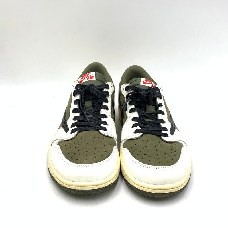 【中古品】【メンズ】 NIKE ナイキ×TRAVIS SCOTT トラヴィス スコット DM7866-200 AIR JORDAN エア ジョーダン 1 LOW OG ロー オージー SP スニーカー シューズ 靴 160-260828-ya-11-izu サイズ：29.5cm カラー：MEDIUM OLIVE/BLACK-SAIL-MUSLIN 万代Net店