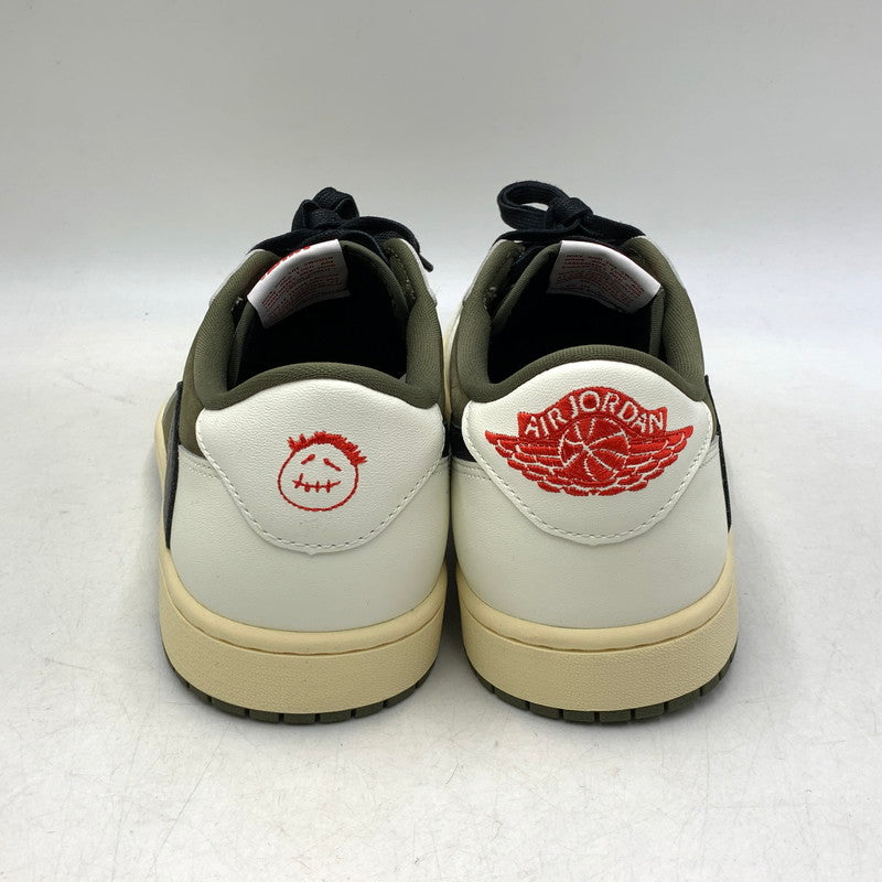 【中古品】【メンズ】 NIKE ナイキ×TRAVIS SCOTT トラヴィス スコット DM7866-200 AIR JORDAN エア ジョーダン 1 LOW OG ロー オージー SP スニーカー シューズ 靴 160-260828-ya-11-izu サイズ：29.5cm カラー：MEDIUM OLIVE/BLACK-SAIL-MUSLIN 万代Net店