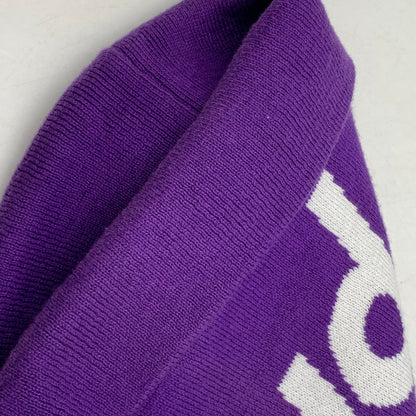 【中古品】【メンズ/レディース】 SUPREME シュプリーム BIG LOGO BEANIE ビッグ ロゴ ビーニー ニット帽 帽子 185-260828-ya-10-izu サイズ：F カラー：パープル 万代Net店