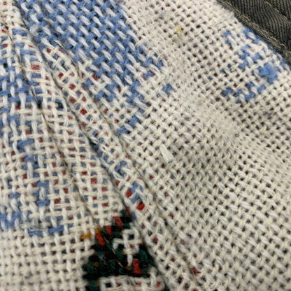 【現状渡し品】【メンズ】 USED REMAKE KNIT DENIM PANTS リメイク ニット デニムパンツ 158-260907-as-24-izu カラー：マルチカラー 万代Net店