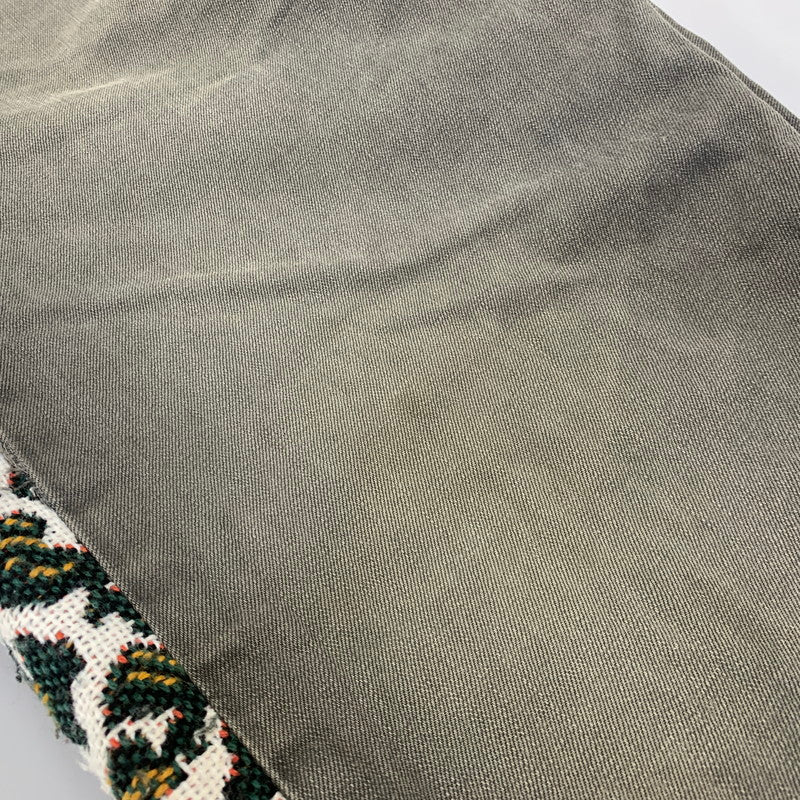 【現状渡し品】【メンズ】 USED REMAKE KNIT DENIM PANTS リメイク ニット デニムパンツ 158-260907-as-24-izu カラー：マルチカラー 万代Net店