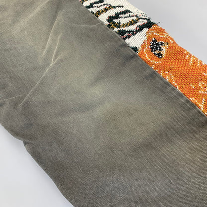 【現状渡し品】【メンズ】 USED REMAKE KNIT DENIM PANTS リメイク ニット デニムパンツ 158-260907-as-24-izu カラー：マルチカラー 万代Net店