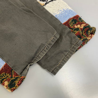 【現状渡し品】【メンズ】 USED REMAKE KNIT DENIM PANTS リメイク ニット デニムパンツ 158-260907-as-24-izu カラー：マルチカラー 万代Net店