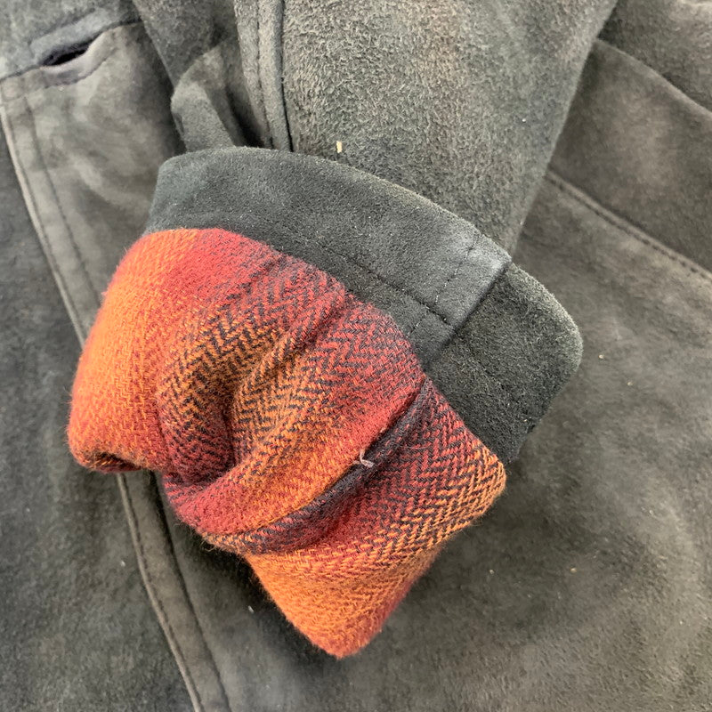 【中古品】【メンズ】 IROQUOIS イロコイ 786200 GOAT SUEDE BALMACAAN COAT ゴート スウェード バルマカーン コート アウター 140-260910-cs-13-izu サイズ：1 カラー：ブラック 万代Net店