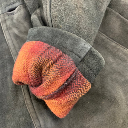 【中古品】【メンズ】 IROQUOIS イロコイ 786200 GOAT SUEDE BALMACAAN COAT ゴート スウェード バルマカーン コート アウター 140-260910-cs-13-izu サイズ：1 カラー：ブラック 万代Net店