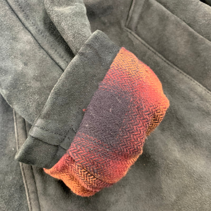 【中古品】【メンズ】 IROQUOIS イロコイ 786200 GOAT SUEDE BALMACAAN COAT ゴート スウェード バルマカーン コート アウター 140-260910-cs-13-izu サイズ：1 カラー：ブラック 万代Net店
