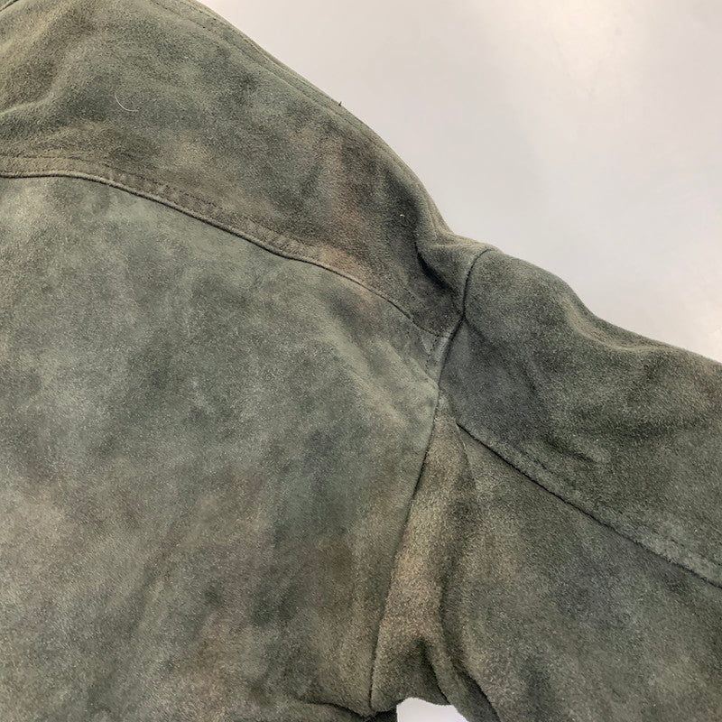 【中古品】【メンズ】 IROQUOIS イロコイ 786200 GOAT SUEDE BALMACAAN COAT ゴート スウェード バルマカーン コート アウター 140-260910-cs-13-izu サイズ：1 カラー：ブラック 万代Net店