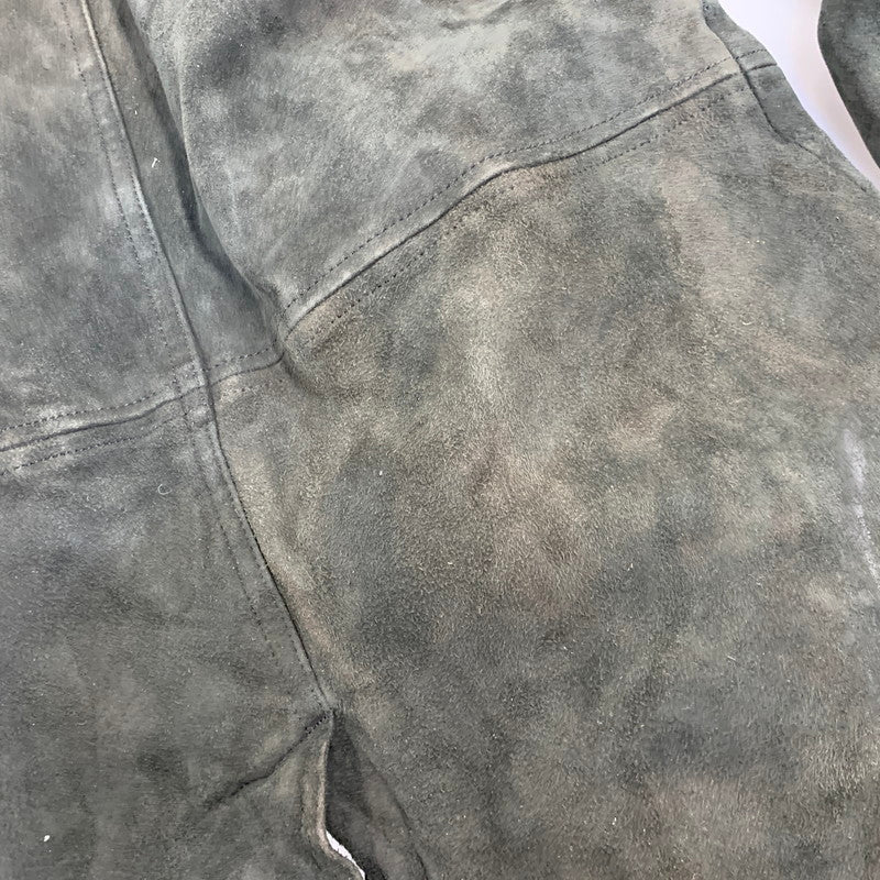 【中古品】【メンズ】 IROQUOIS イロコイ 786200 GOAT SUEDE BALMACAAN COAT ゴート スウェード バルマカーン コート アウター 140-260910-cs-13-izu サイズ：1 カラー：ブラック 万代Net店