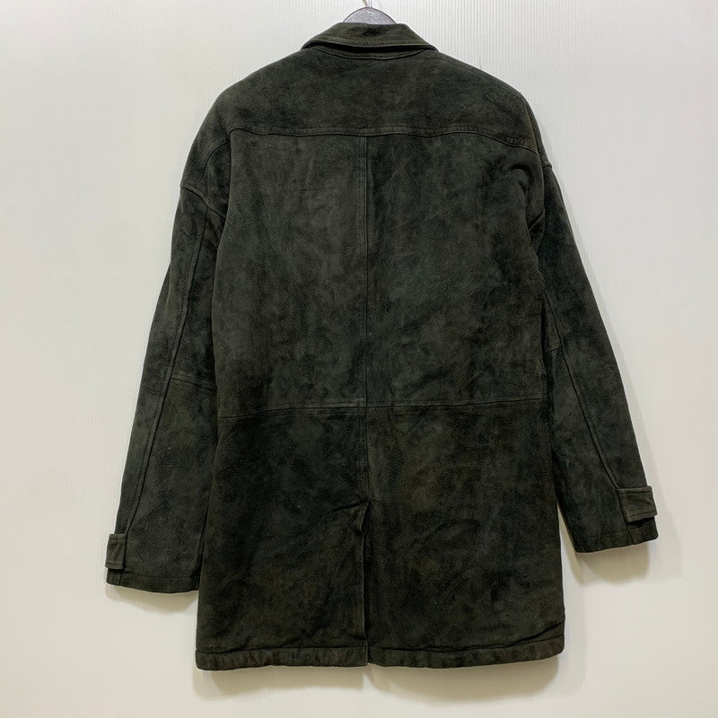 【中古品】【メンズ】 IROQUOIS イロコイ 786200 GOAT SUEDE BALMACAAN COAT ゴート スウェード バルマカーン コート アウター 140-260910-cs-13-izu サイズ：1 カラー：ブラック 万代Net店