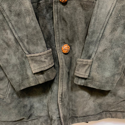 【中古品】【メンズ】 IROQUOIS イロコイ 786200 GOAT SUEDE BALMACAAN COAT ゴート スウェード バルマカーン コート アウター 140-260910-cs-13-izu サイズ：1 カラー：ブラック 万代Net店