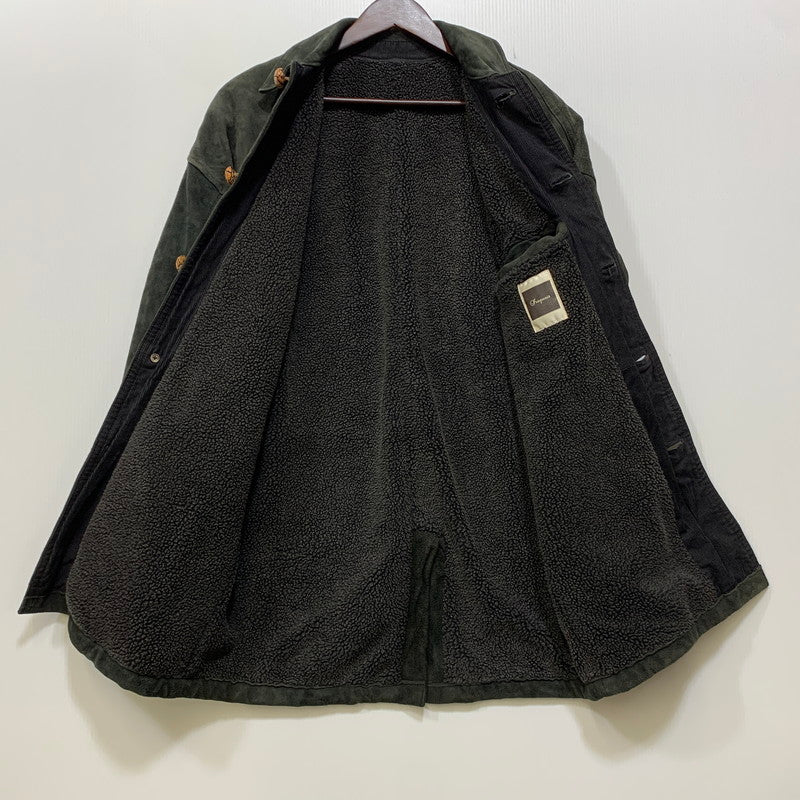 【中古品】【メンズ】 IROQUOIS イロコイ 786200 GOAT SUEDE BALMACAAN COAT ゴート スウェード バルマカーン コート アウター 140-260910-cs-13-izu サイズ：1 カラー：ブラック 万代Net店