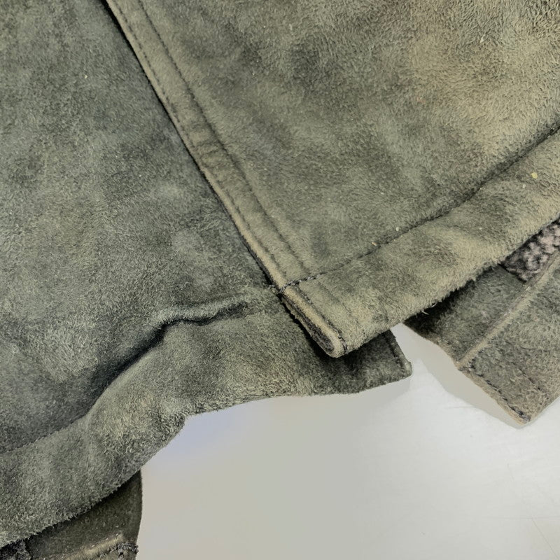 【中古品】【メンズ】 IROQUOIS イロコイ 786200 GOAT SUEDE BALMACAAN COAT ゴート スウェード バルマカーン コート アウター 140-260910-cs-13-izu サイズ：1 カラー：ブラック 万代Net店