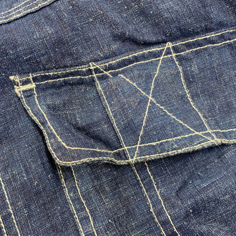 【中古品】【メンズ】 PARAMAS 4509 LINEN ZIP JACKET リネン ジップ ジャケット アウター 147-260907-cs-13-izu サイズ：3 カラー：インディゴ 万代Net店
