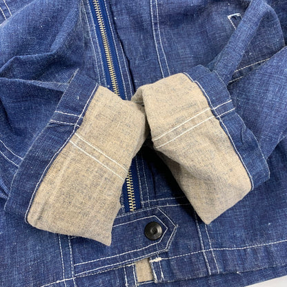 【中古品】【メンズ】 PARAMAS 4509 LINEN ZIP JACKET リネン ジップ ジャケット アウター 147-260907-cs-13-izu サイズ：3 カラー：インディゴ 万代Net店