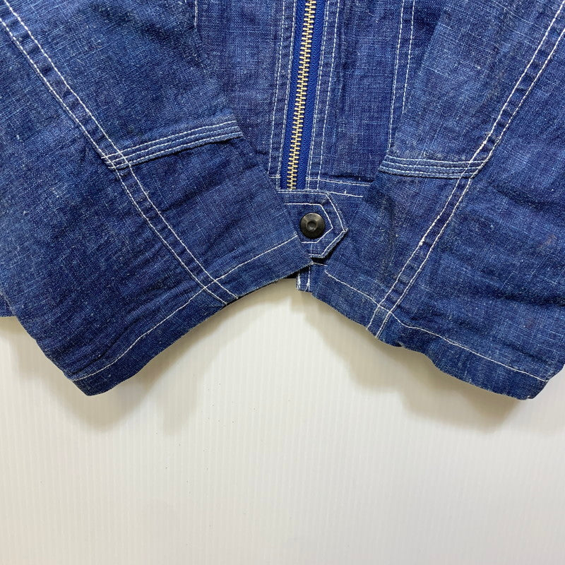 【中古品】【メンズ】 PARAMAS 4509 LINEN ZIP JACKET リネン ジップ ジャケット アウター 147-260907-cs-13-izu サイズ：3 カラー：インディゴ 万代Net店