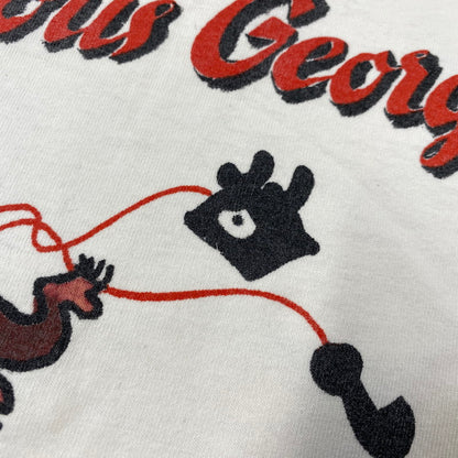 【中古品】【メンズ】 ACTON アクトン USA製 CURIOUS GEORGE LINGER TEE おさるのジョージ リンガー Tシャツ トップス 146-260902-kh-09-izu サイズ：XL カラー：ホワイト系×レッド 万代Net店