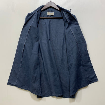 【中古品】【メンズ】 MANHATTAN マンハッタン 60’S DURA-SMOOTH LS OPEN COLLAR SHIRT デュラスムース ロングスリーブ オープン カラー シャツ トップス 長袖 146-260907-cs-15-izu サイズ：M カラー：ネイビー 万代Net店