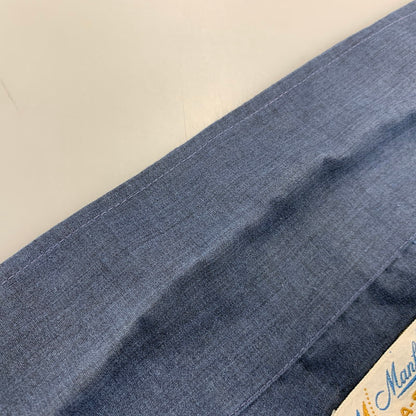 【中古品】【メンズ】 MANHATTAN マンハッタン 60’S DURA-SMOOTH LS OPEN COLLAR SHIRT デュラスムース ロングスリーブ オープン カラー シャツ トップス 長袖 146-260907-cs-15-izu サイズ：M カラー：ネイビー 万代Net店