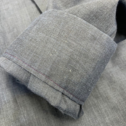 【中古品】【メンズ】 MANHATTAN マンハッタン 60’S DURA-SMOOTH LS OPEN COLLAR SHIRT デュラスムース ロングスリーブ オープン カラー シャツ トップス 長袖 146-260907-cs-15-izu サイズ：M カラー：ネイビー 万代Net店