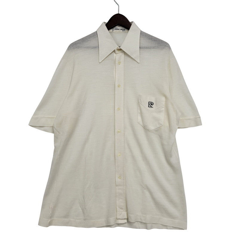【中古品】【メンズ】 Pierre Cardin ピエールカルダン KNIT S/S SHIRT ニット 半袖 シャツ フランス製 141-260829-as-10-izu サイズ：6 カラー：アイボリー 万代Net店