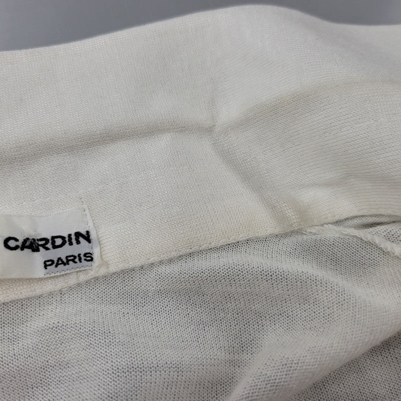 【中古品】【メンズ】 Pierre Cardin ピエールカルダン KNIT S/S SHIRT ニット 半袖 シャツ フランス製 141-260829-as-10-izu サイズ：6 カラー：アイボリー 万代Net店