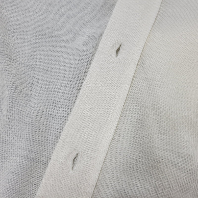 【中古品】【メンズ】 Pierre Cardin ピエールカルダン KNIT S/S SHIRT ニット 半袖 シャツ フランス製 141-260829-as-10-izu サイズ：6 カラー：アイボリー 万代Net店