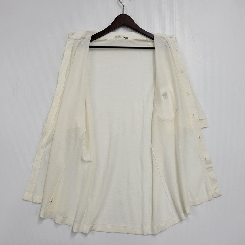 【中古品】【メンズ】 Pierre Cardin ピエールカルダン KNIT S/S SHIRT ニット 半袖 シャツ フランス製 141-260829-as-10-izu サイズ：6 カラー：アイボリー 万代Net店
