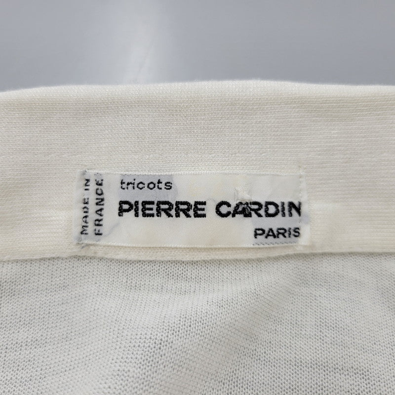 【中古品】【メンズ】 Pierre Cardin ピエールカルダン KNIT S/S SHIRT ニット 半袖 シャツ フランス製 141-260829-as-10-izu サイズ：6 カラー：アイボリー 万代Net店