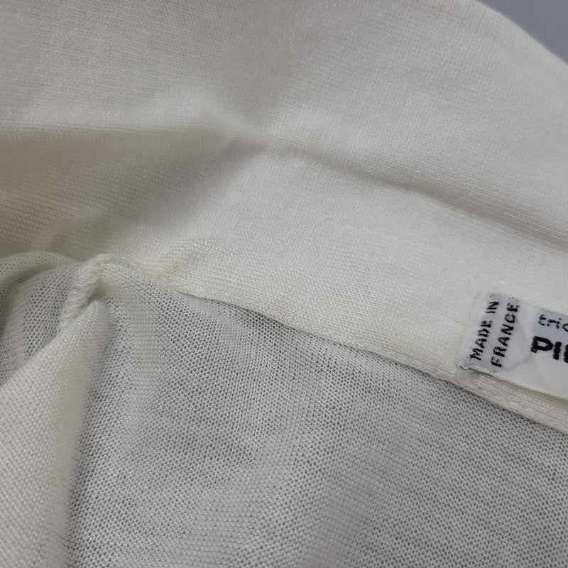 【中古品】【メンズ】 Pierre Cardin ピエールカルダン KNIT S/S SHIRT ニット 半袖 シャツ フランス製 141-260829-as-10-izu サイズ：6 カラー：アイボリー 万代Net店