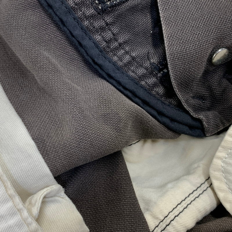 【中古品】【メンズ】 MIHARA YASUHIRO ミハラヤスヒロ DOCKING DENIM PAINTER PANTS 11072195 ドッキング デニム ペインターパンツ 151-260907-as-23-izu サイズ：S カラー：インディゴ×チャコール 万代Net店