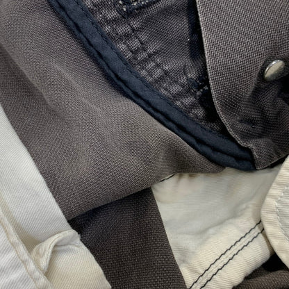 【中古品】【メンズ】 MIHARA YASUHIRO ミハラヤスヒロ DOCKING DENIM PAINTER PANTS 11072195 ドッキング デニム ペインターパンツ 151-260907-as-23-izu サイズ：S カラー：インディゴ×チャコール 万代Net店