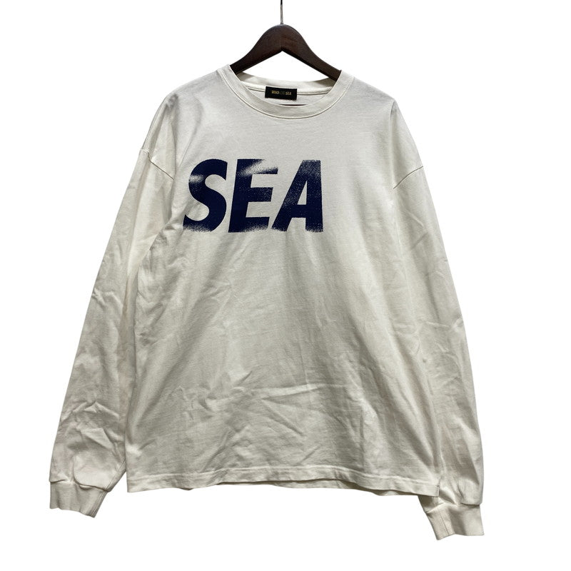 【中古品】【メンズ】 WIND AND SEA ウィンダンシー WDS-O-SEA-23-Q3-CS-01 P-DYE LS TEE ピグメントダイ ロングスリーブ Tシャツ トップス 長袖 142-260907-cs-02-izu サイズ：L カラー：ホワイト 万代Net店