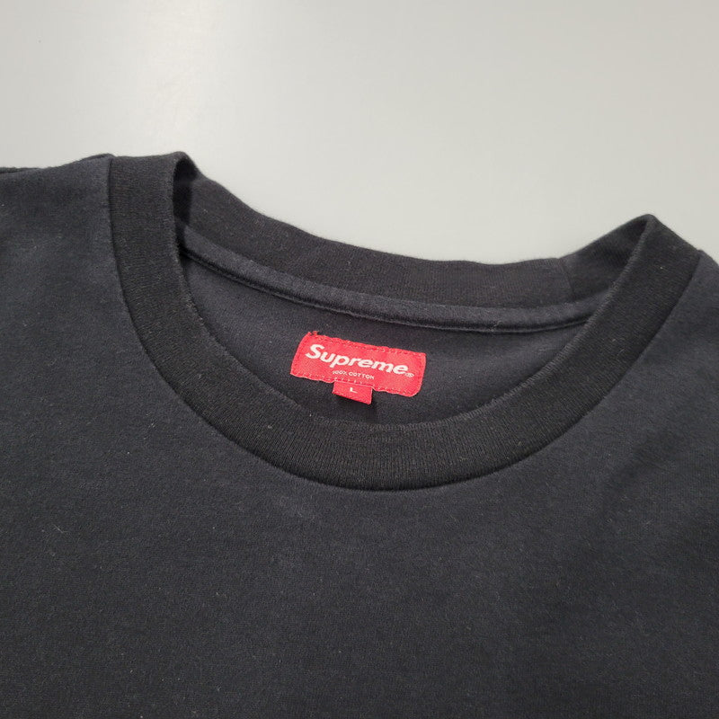【中古品】【メンズ】 Supreme シュプリーム QUALITE TEE カリテ Tシャツ 半袖 149-260902-as-02-izu サイズ：L カラー：ブラック 万代Net店