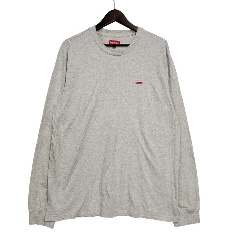 【中古品】【メンズ】 Supreme シュプリーム SMALL BOX L/S TEE スモールボックス ロングスリーブ Tシャツ 長袖 149-260902-as-03-izu サイズ：M カラー：グレー系 万代Net店