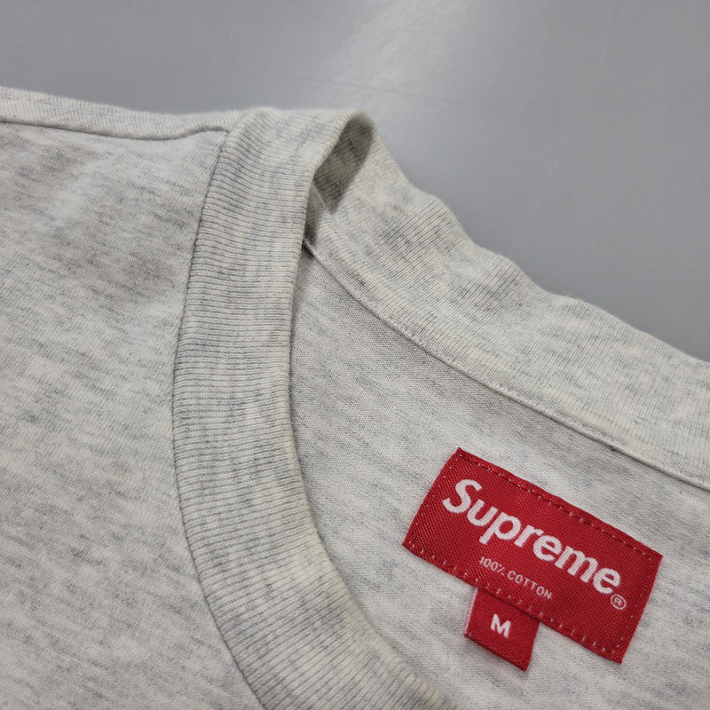 【中古品】【メンズ】 Supreme シュプリーム SMALL BOX L/S TEE スモールボックス ロングスリーブ Tシャツ 長袖 149-260902-as-03-izu サイズ：M カラー：グレー系 万代Net店