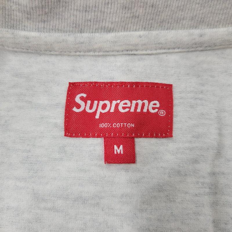 【中古品】【メンズ】 Supreme シュプリーム SMALL BOX L/S TEE スモールボックス ロングスリーブ Tシャツ 長袖 149-260902-as-03-izu サイズ：M カラー：グレー系 万代Net店