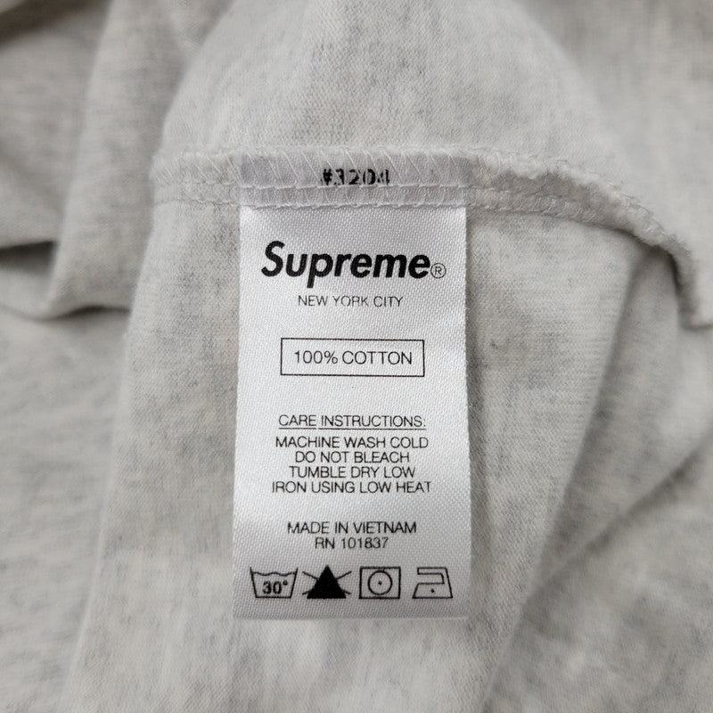 【中古品】【メンズ】 Supreme シュプリーム SMALL BOX L/S TEE スモールボックス ロングスリーブ Tシャツ 長袖 149-260902-as-03-izu サイズ：M カラー：グレー系 万代Net店