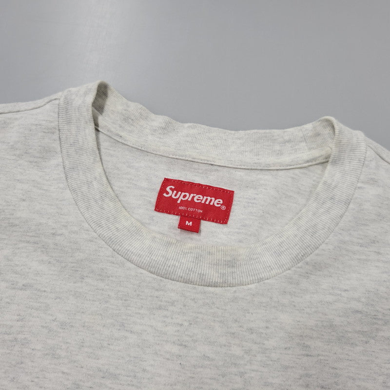 【中古品】【メンズ】 Supreme シュプリーム SMALL BOX L/S TEE スモールボックス ロングスリーブ Tシャツ 長袖 149-260902-as-03-izu サイズ：M カラー：グレー系 万代Net店