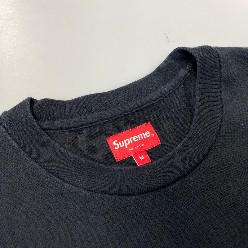 【中古品】【メンズ】 SUPREME シュプリーム LS POCKET TEE ロングスリーブ ポケット Tシャツ トップス 長袖 149-260910-cs-01-izu サイズ：M カラー：ブラック 万代Net店