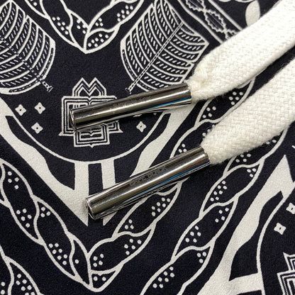 【中古品】【メンズ】 A BATHING APE アベイシングエイプ BAPE BLACK PAISLEY SILK SHORTS ペイズリー シルク ショーツ ショートパンツ ボトムス 153-260901-kh-10-izu サイズ：M カラー：ブラック×ホワイト 万代Net店