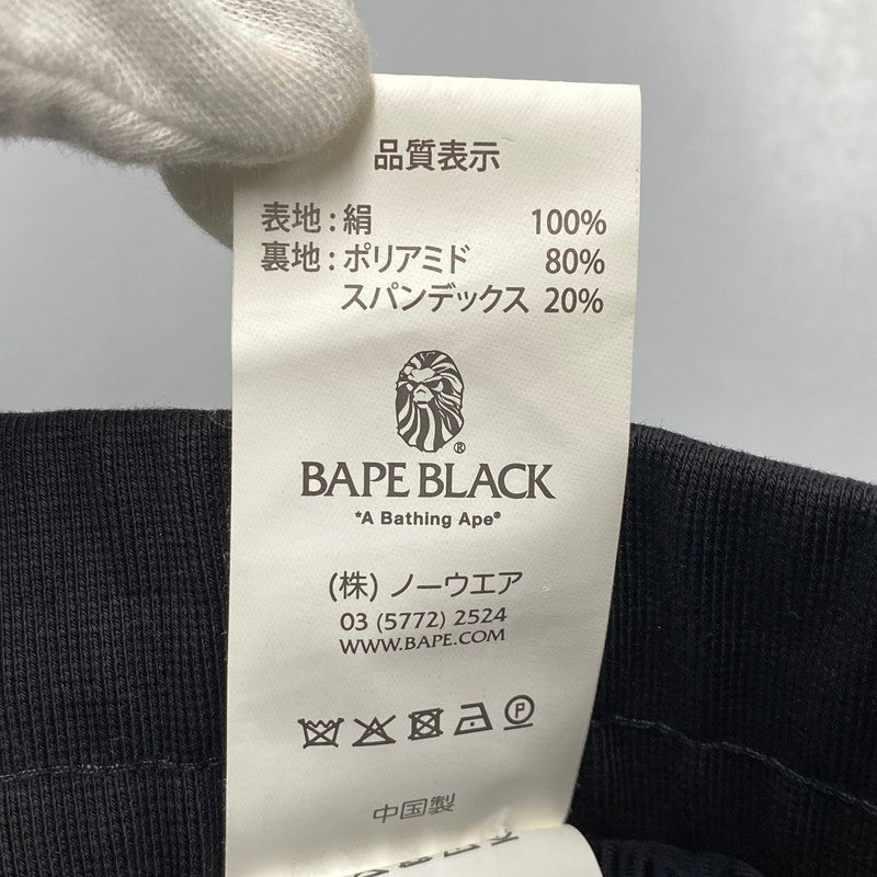 【中古品】【メンズ】 A BATHING APE アベイシングエイプ BAPE BLACK PAISLEY SILK SHORTS ペイズリー シルク ショーツ ショートパンツ ボトムス 153-260901-kh-10-izu サイズ：M カラー：ブラック×ホワイト 万代Net店