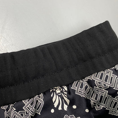 【中古品】【メンズ】 A BATHING APE アベイシングエイプ BAPE BLACK PAISLEY SILK SHORTS ペイズリー シルク ショーツ ショートパンツ ボトムス 153-260901-kh-10-izu サイズ：M カラー：ブラック×ホワイト 万代Net店